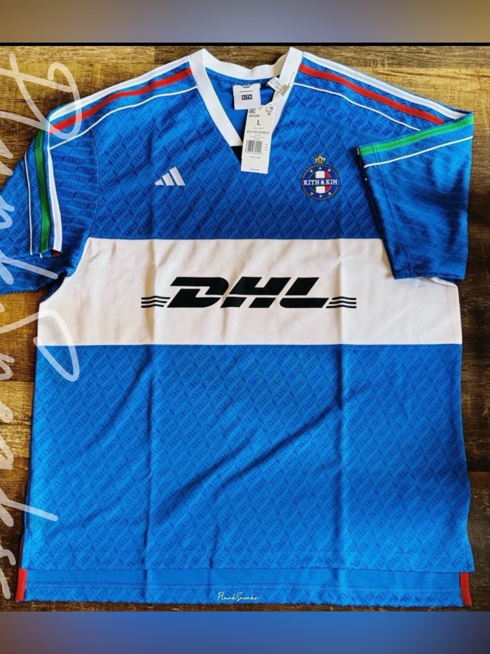 Kith adidas DHL Soccer Uniform Jersey France • Blue Burst • 2025